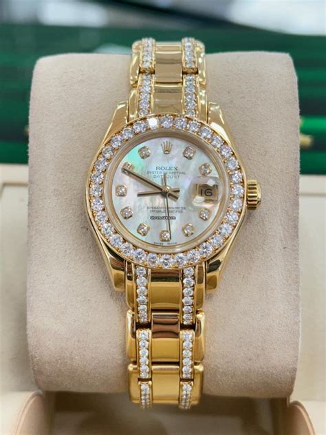 rolex 69298 diamond|Rolex lady Datejust crown.